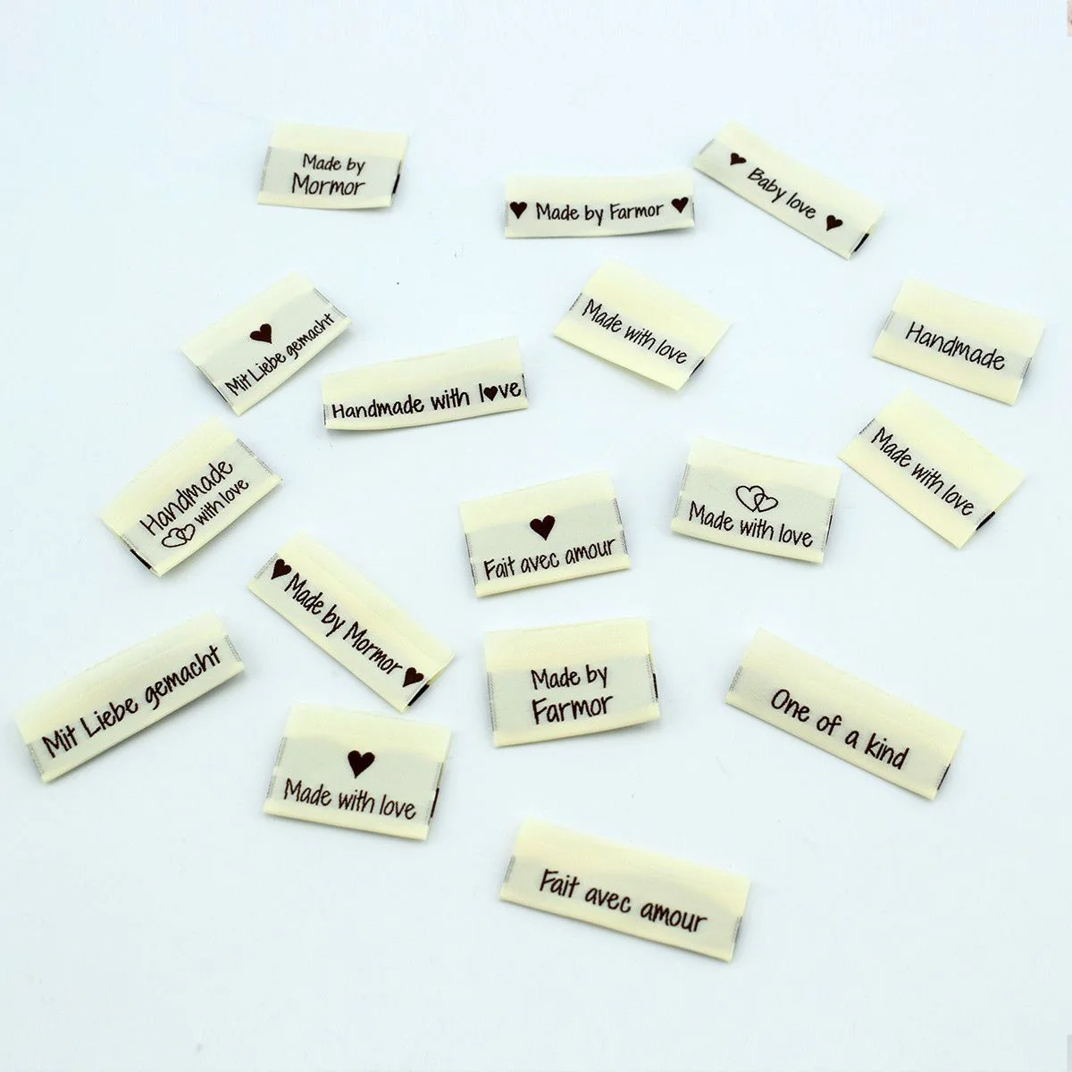 10 Etichette - Made with love - 1 cuore - Image 3