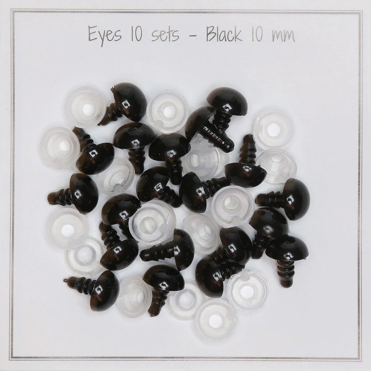 Occhi con clip di sicurezza - 10 mm