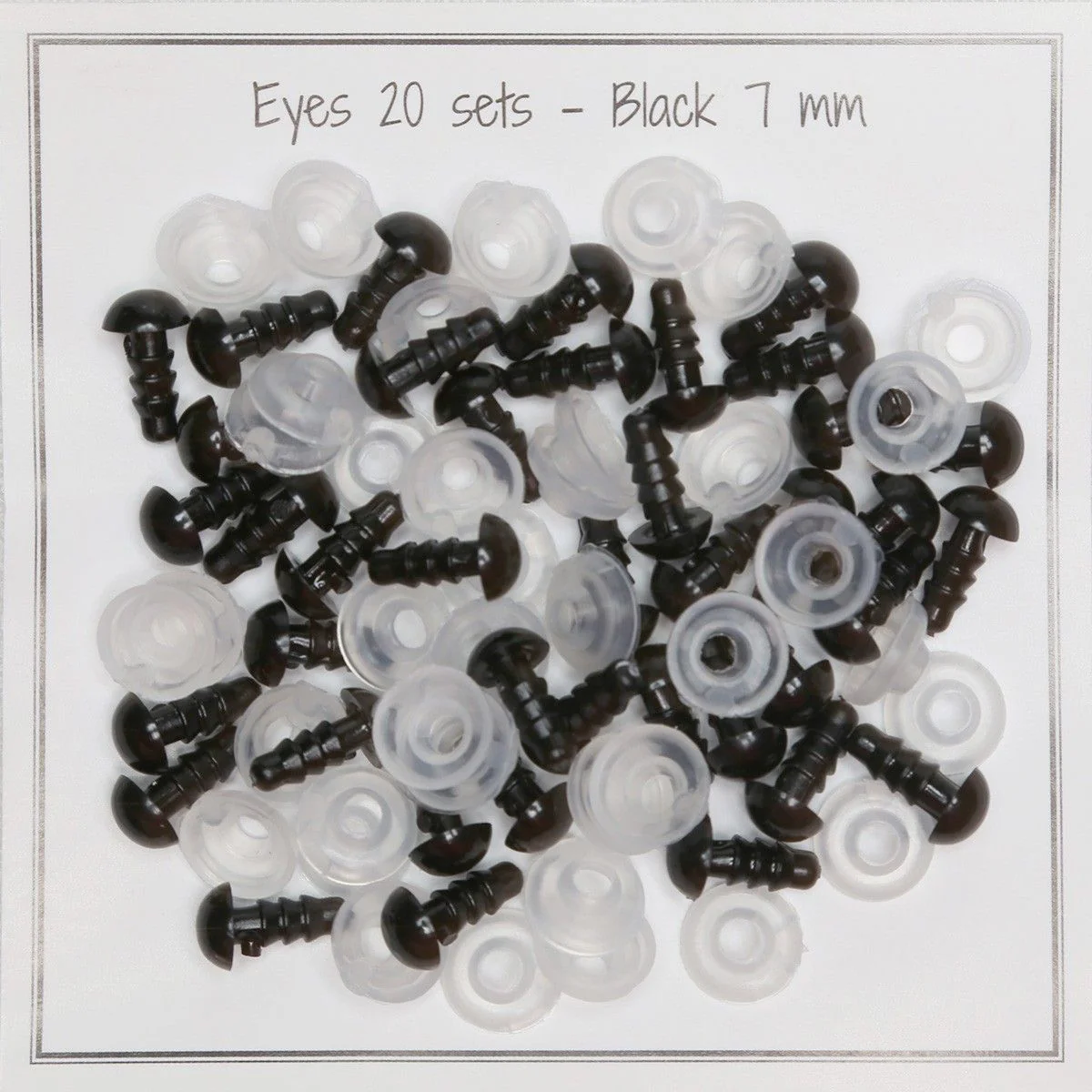 Occhi con clip di sicurezza - 7 mm