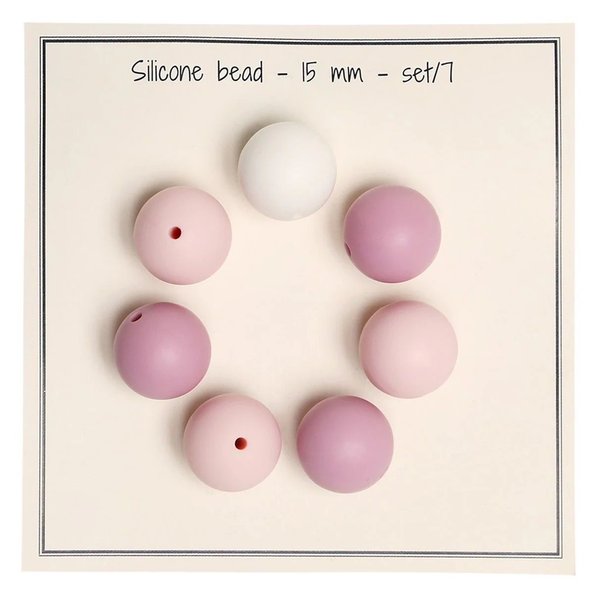 Perle in silicone - Ø 15 mm - 7 pz. - Image 6