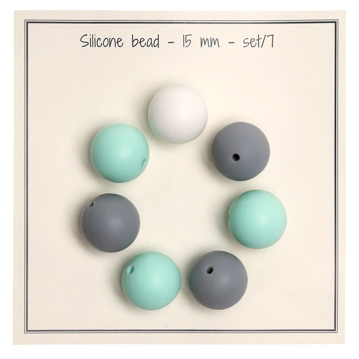 Perle in silicone - Ø 15 mm - 7 pz. - Image 8