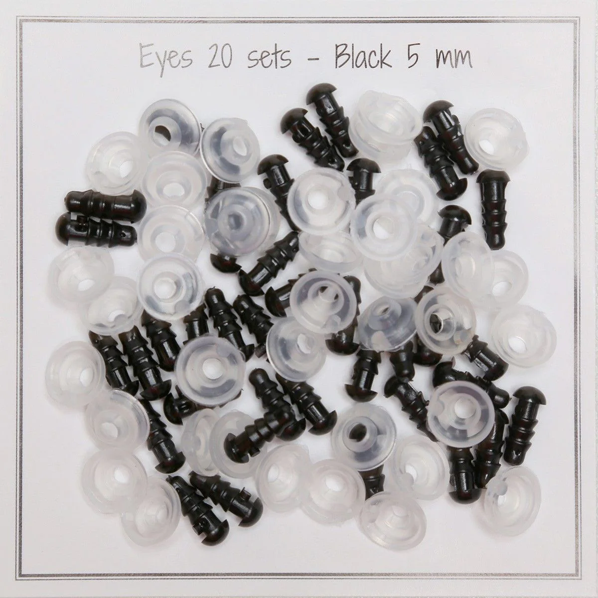 Occhi con clip di sicurezza - 5 mm
