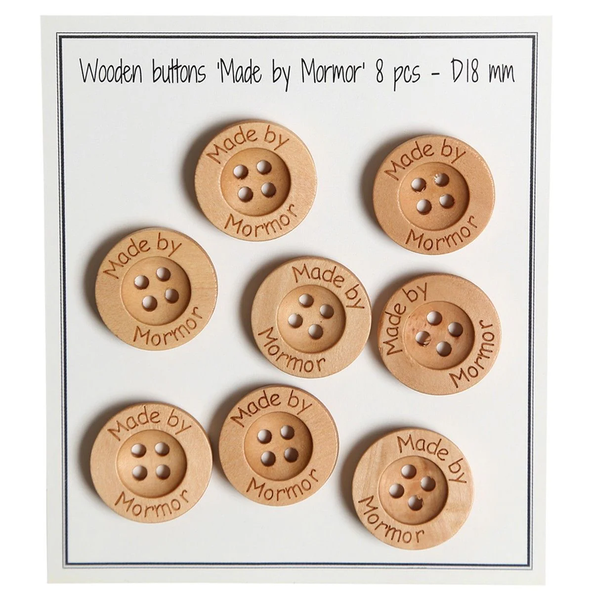 Træknapper - Made by Mormor - 18 mm
