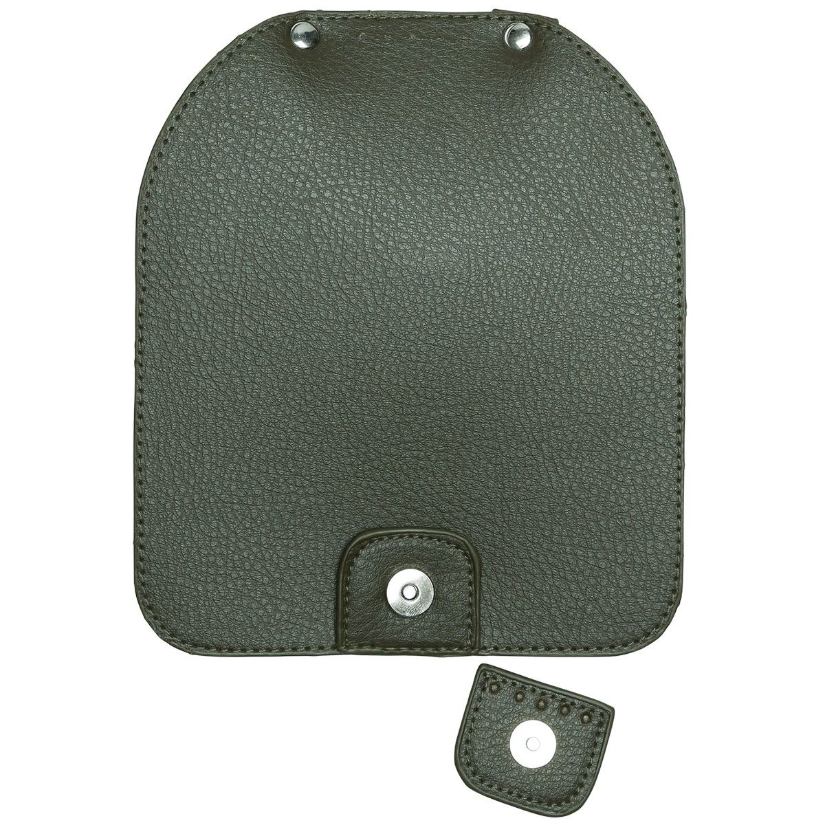 Chiusura per borsa con bottone magnetico - Green/Silver - Image 2