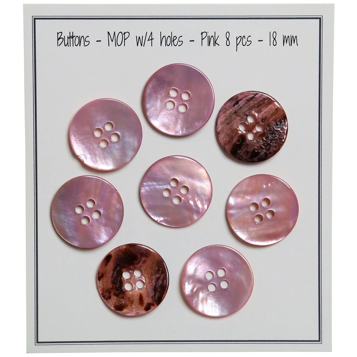 Bottoni in perla madre - Rosa - Image 6