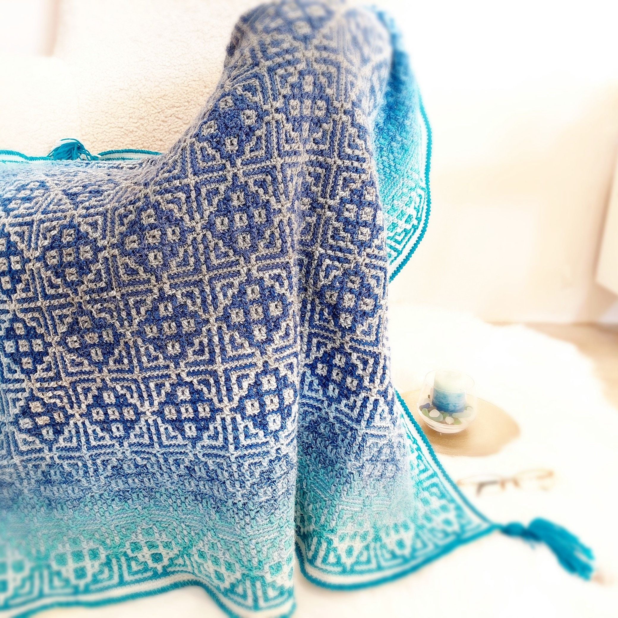 Sea Glass Mosaic - Blanket - Image 3