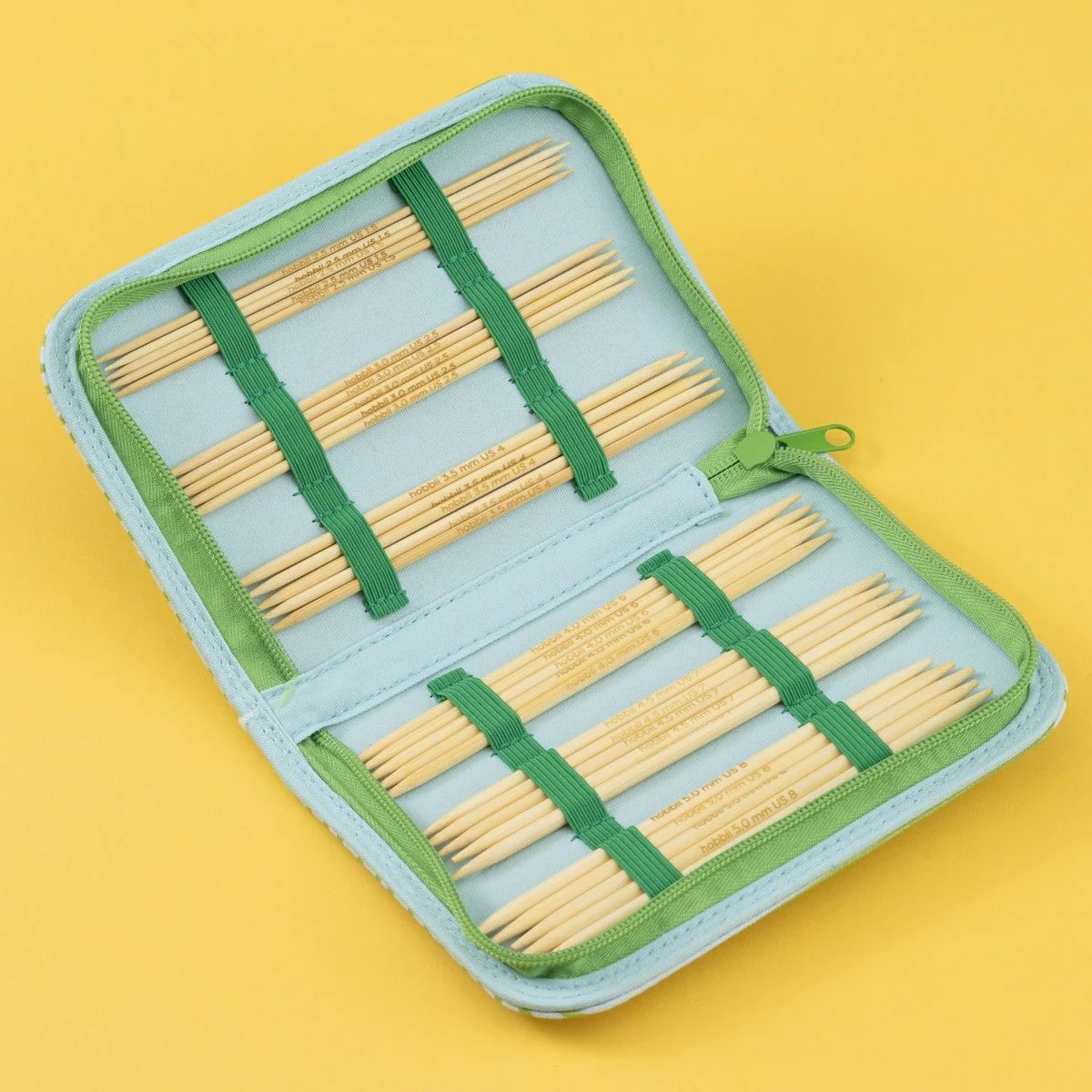 Set di ferri a doppia punta in bamboo - 15 cm - Image 3