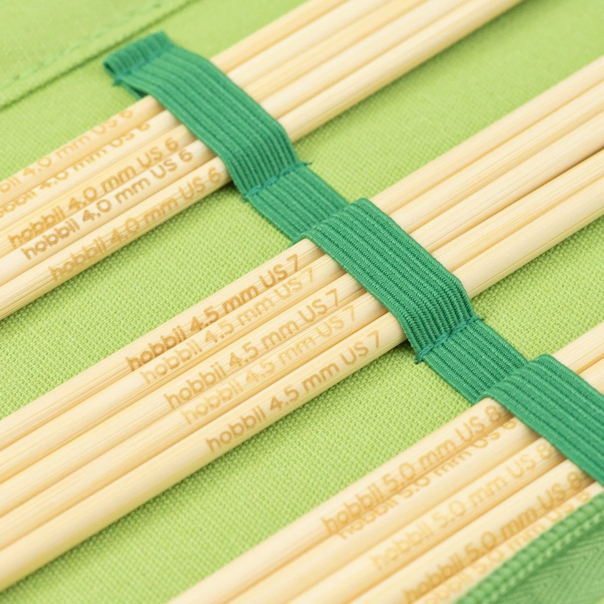 Set di ferri a doppia punta in bamboo - 20 cm - Image 4