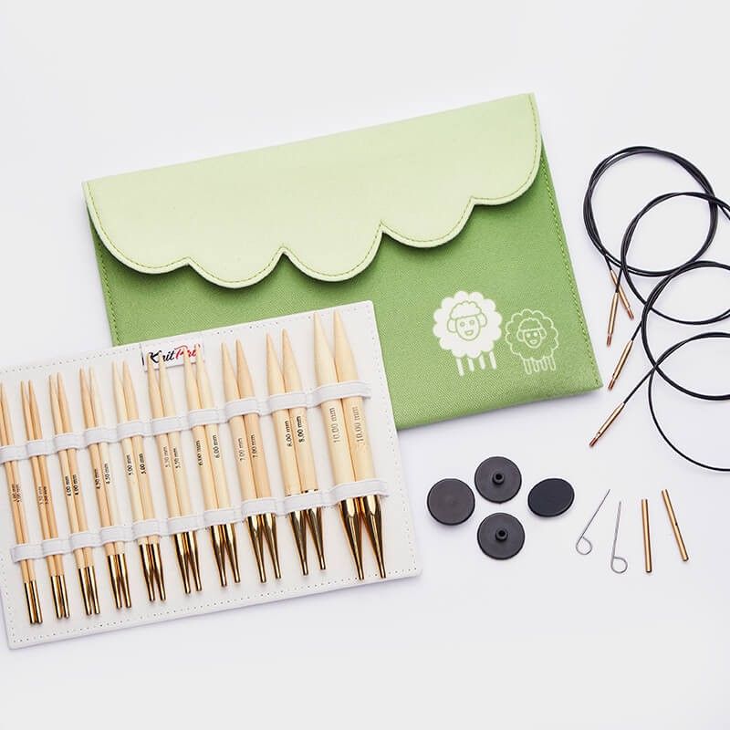 Set di ferri circolari intercambiabili Bamboo Deluxe
