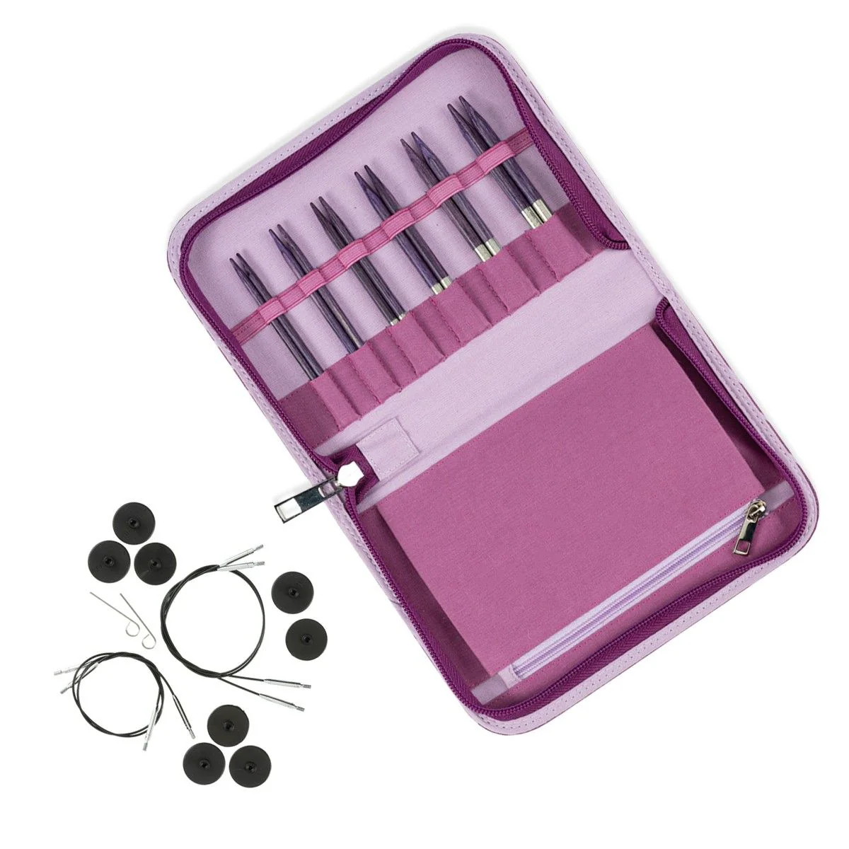 Set Essential di ferri circolari intercambiabili corti Betula - Gelso