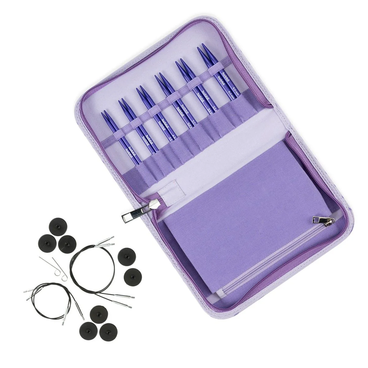 Set ferri circolari intercambiabili corti Stellar Essential - Amethyst