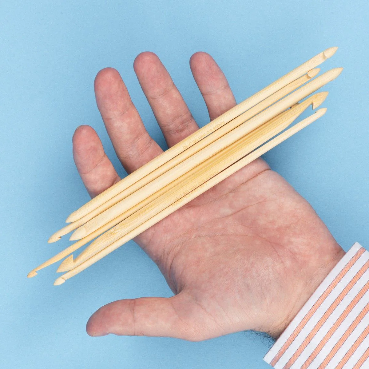 Uncinetto tunisino doppio in bamboo - 20 cm - Image 5