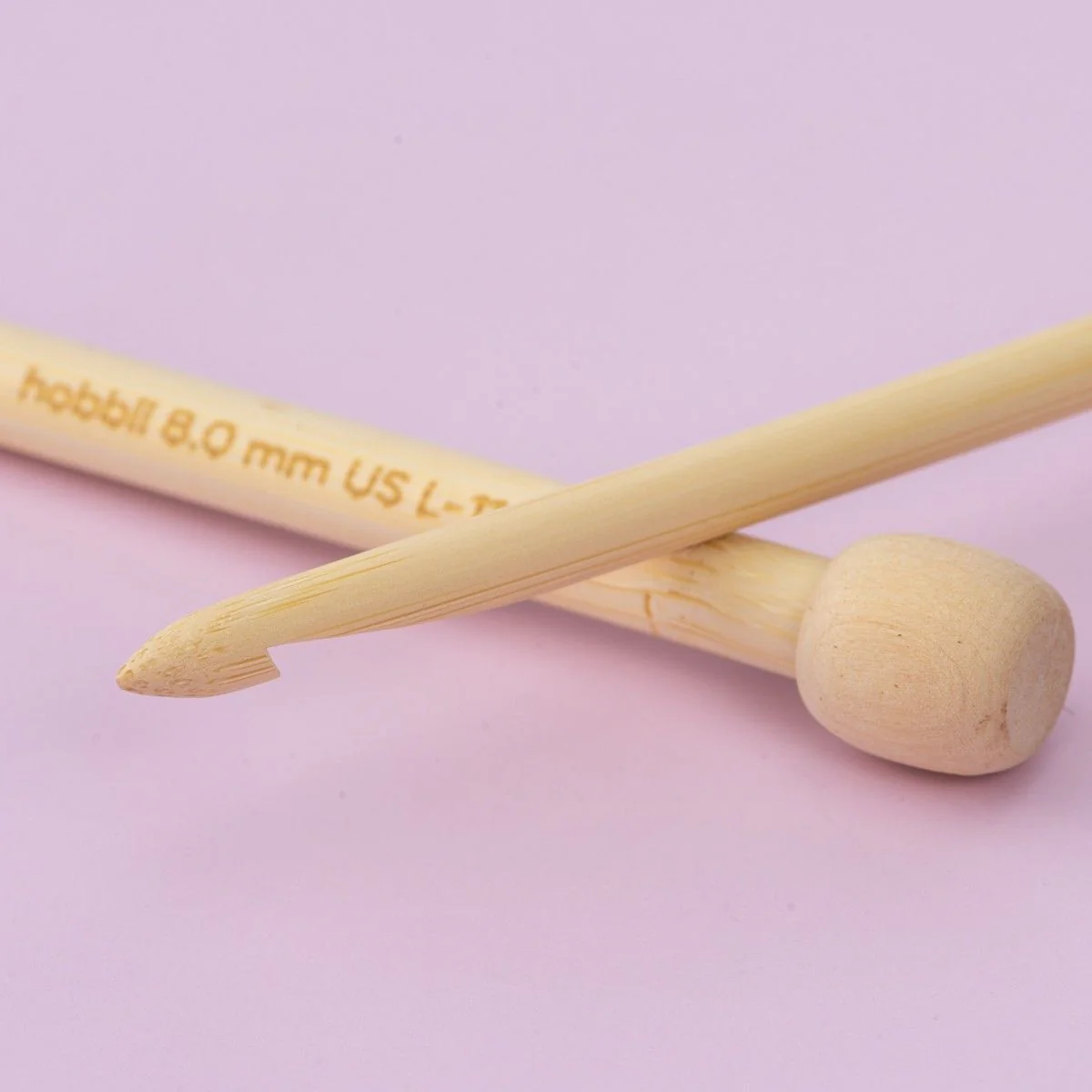 Set di uncinetti tunisini in bamboo - 25 cm - Image 3