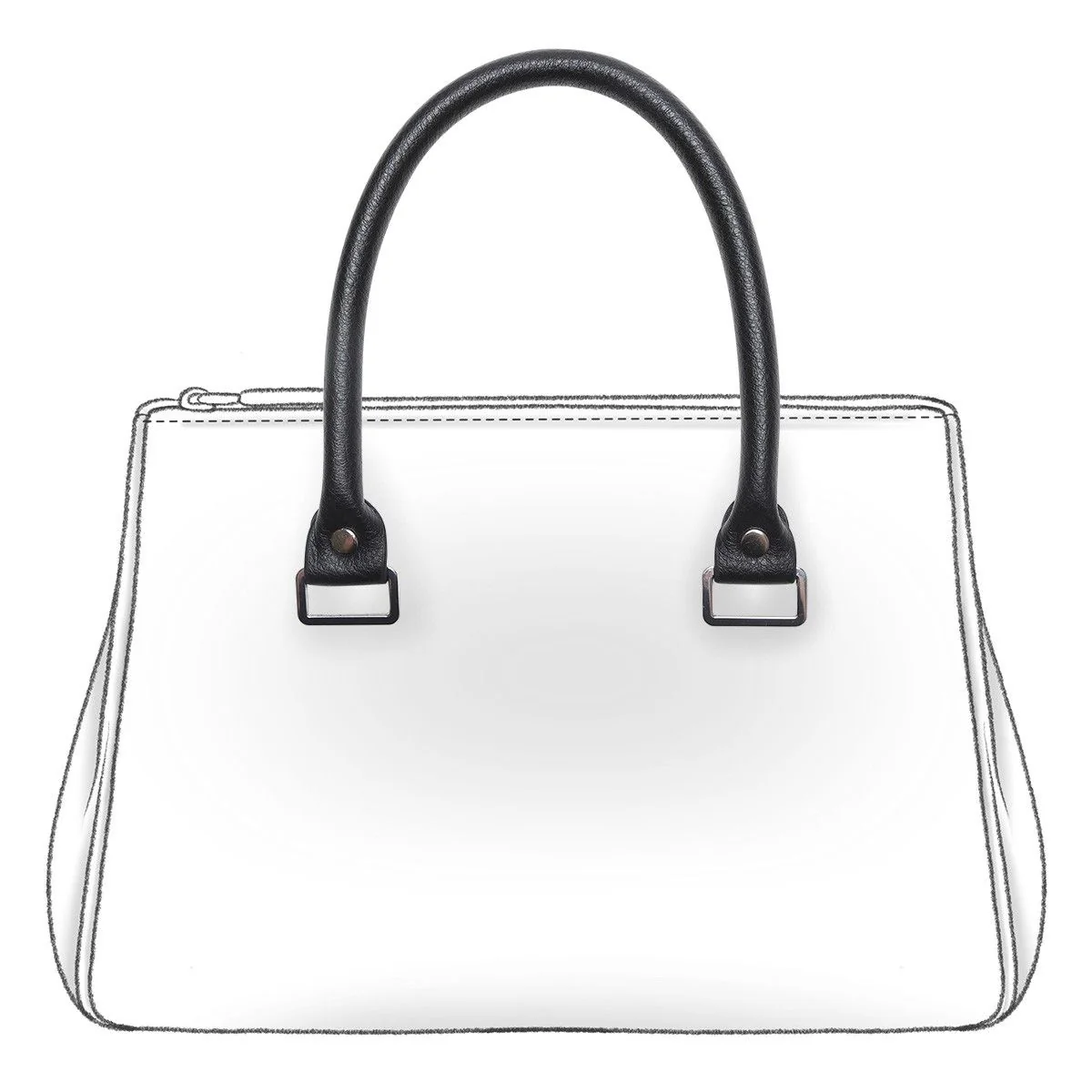 Manico per borsa da cucire - 42 cm - Con fibbie - Image 2