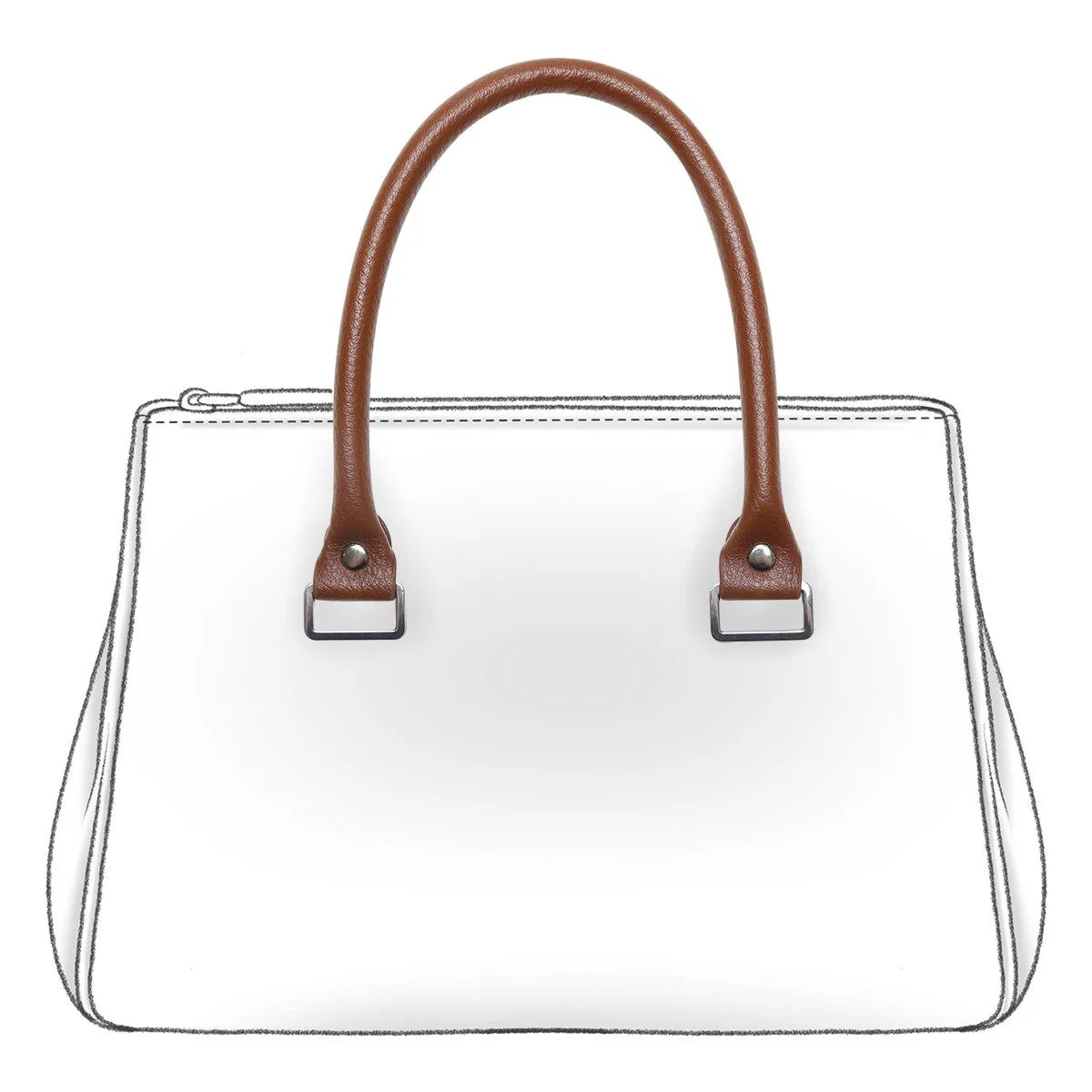 Manico per borsa da cucire - 42 cm - Con fibbie - Image 4