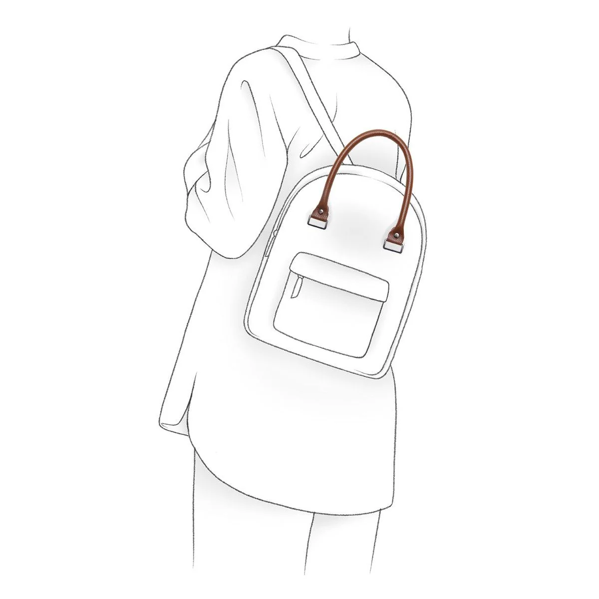Manico per borsa da cucire - 42 cm - Con fibbie - Image 5