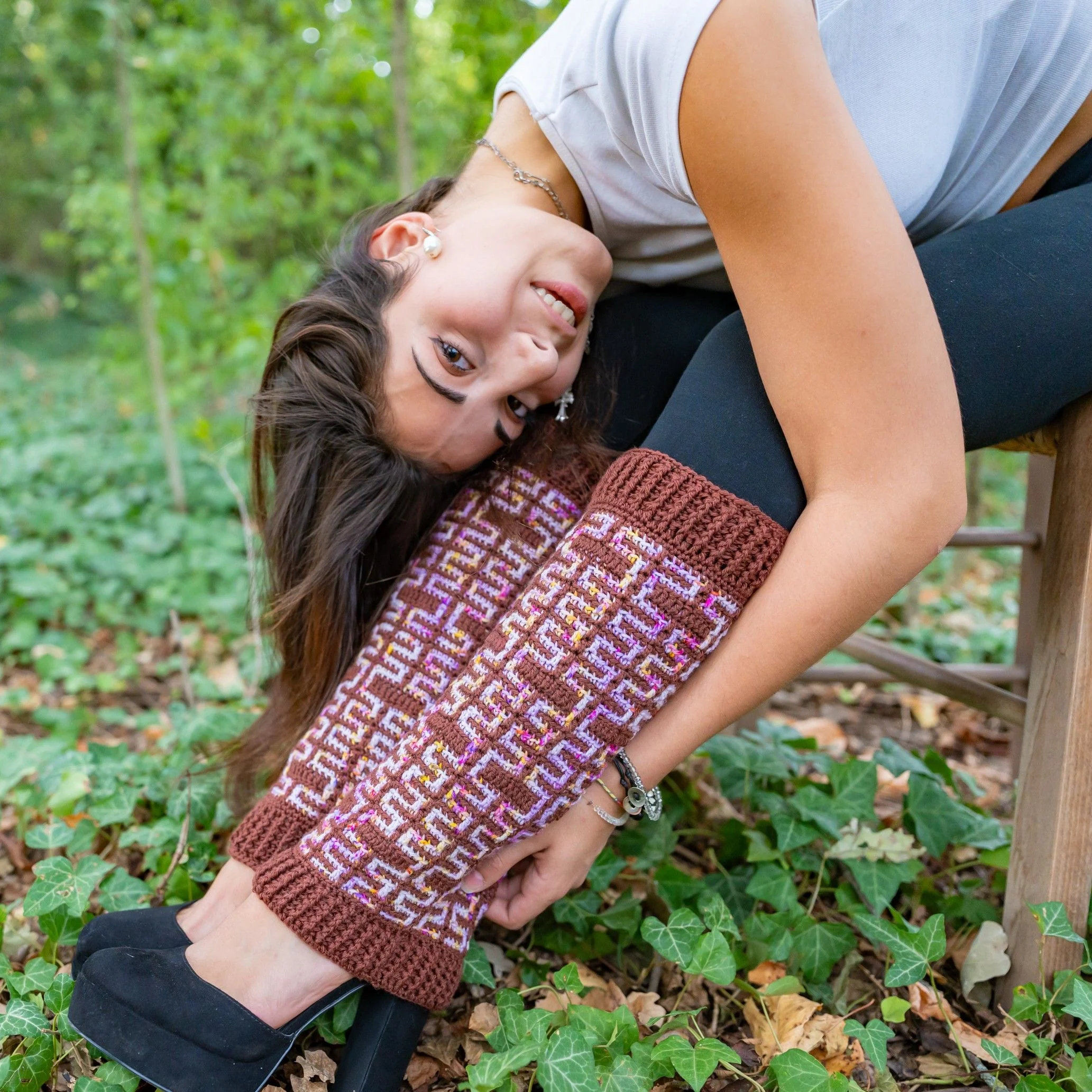 Twisted Maze - Leg Warmers