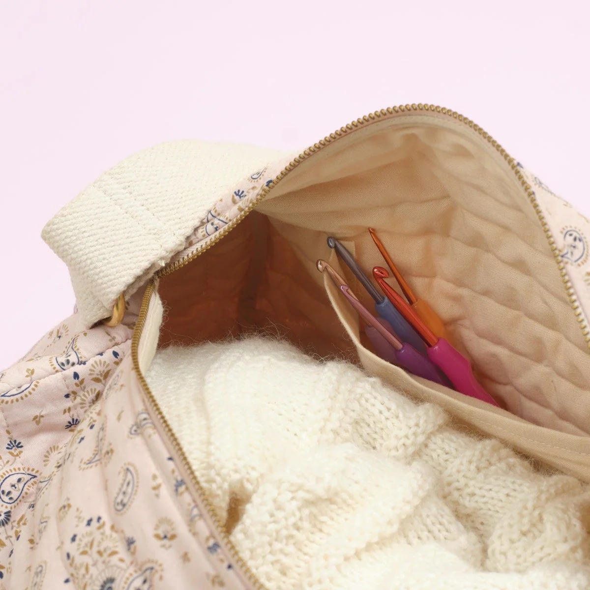 Borsa porta gomitoli trapuntata - Borsone - Image 4