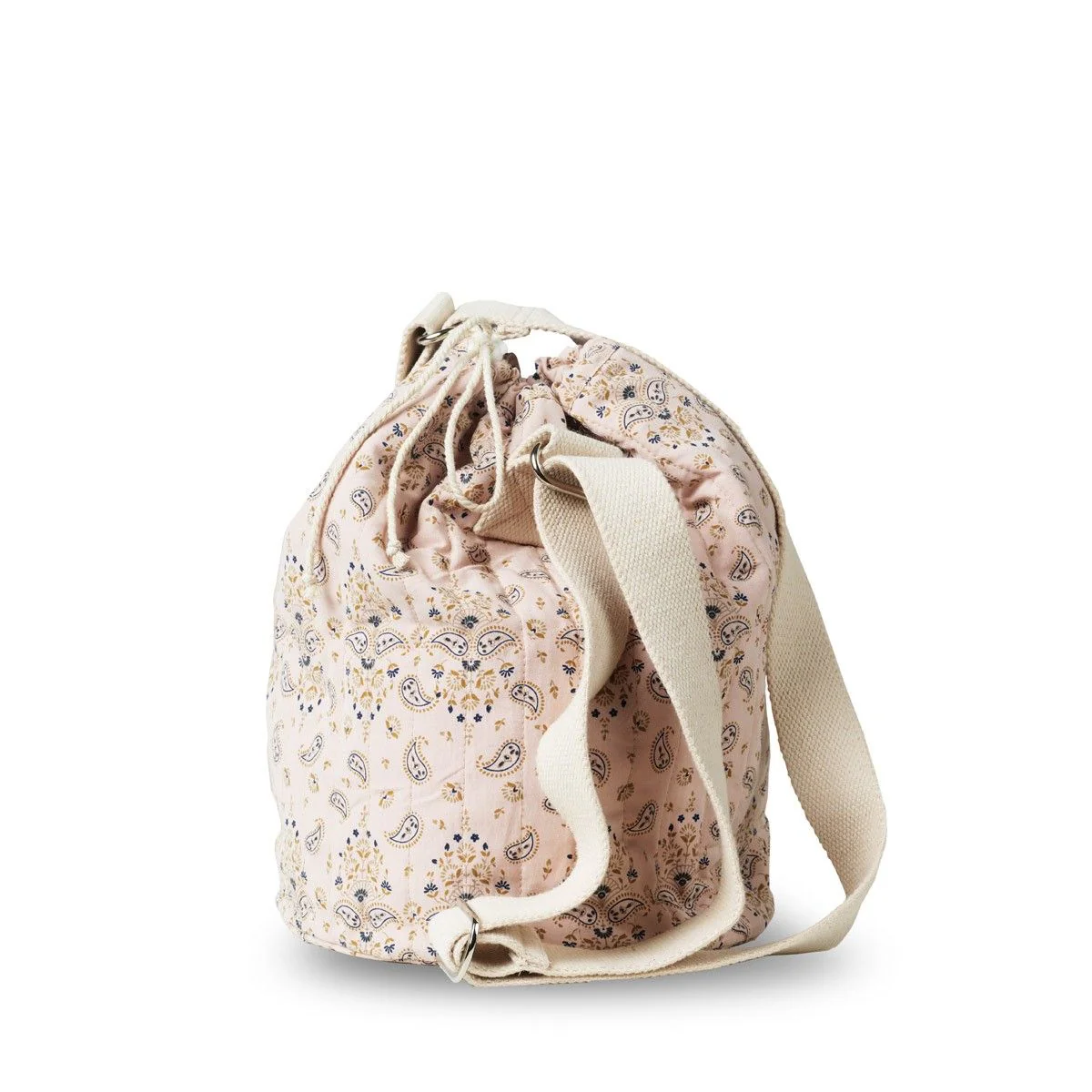 Borsa cilindrica a tracolla trapuntata - Image 4