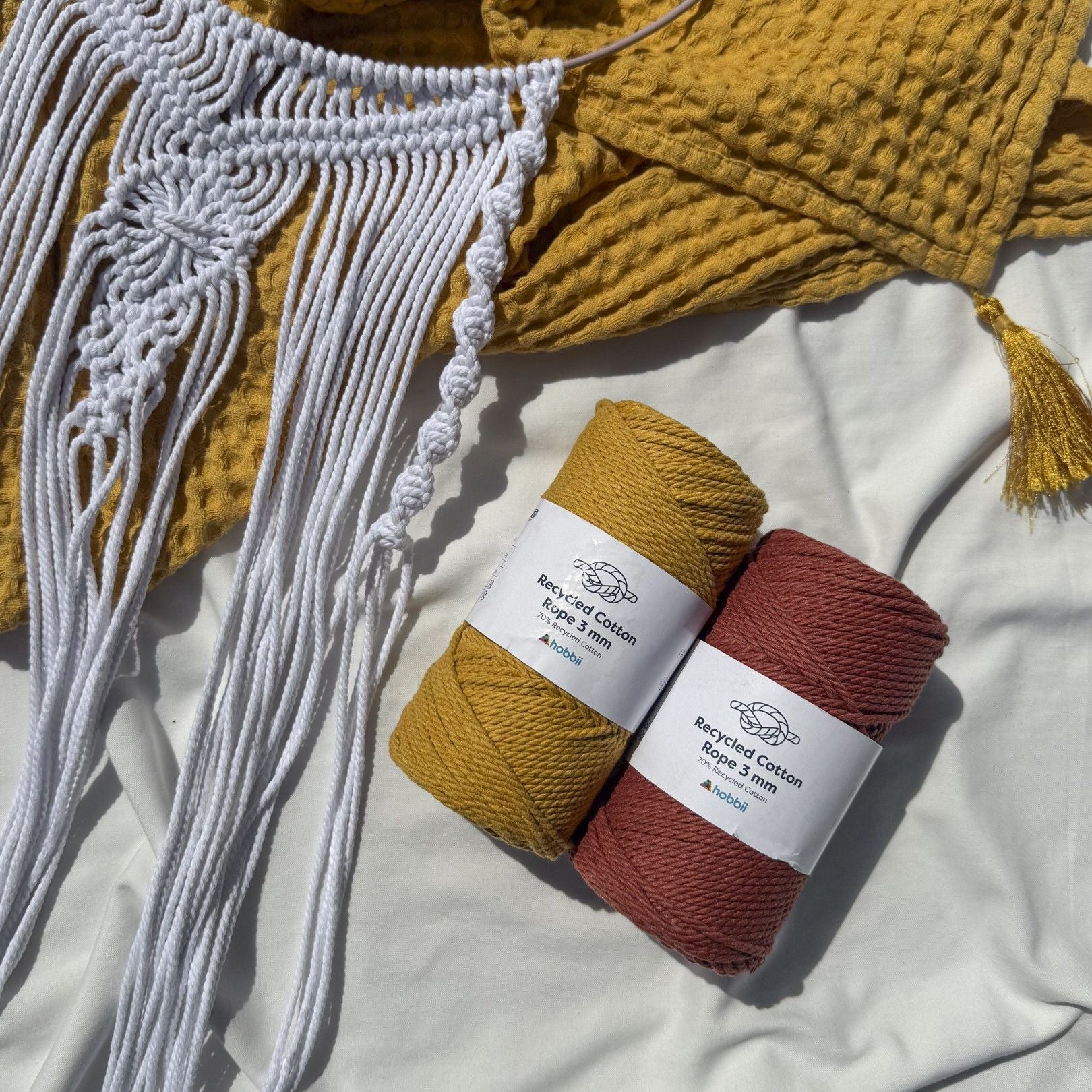 Recycled Cotton Rope (3 mm) - Image 4