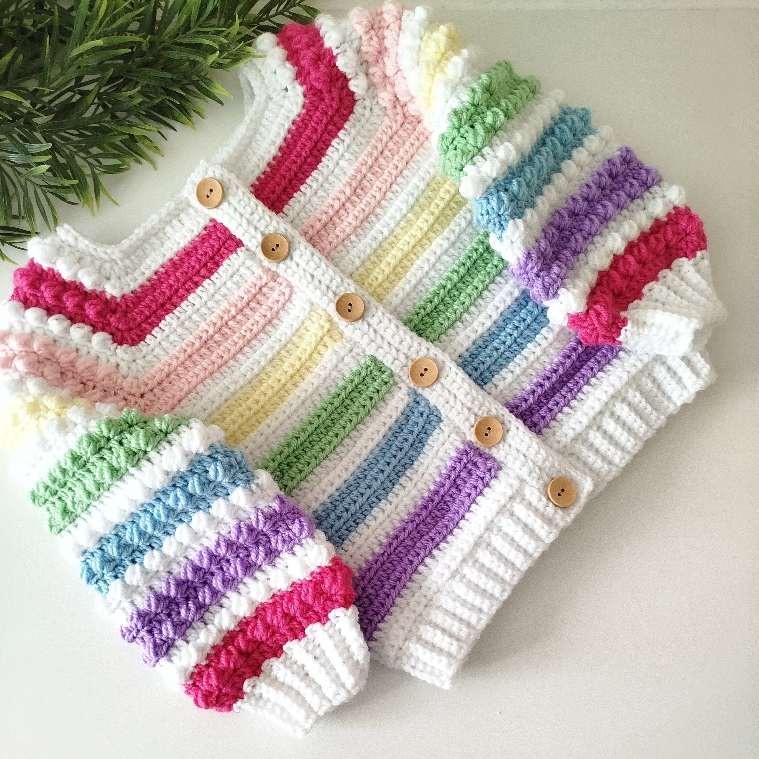Spring Berry - Children’s Cardigan - Image 3