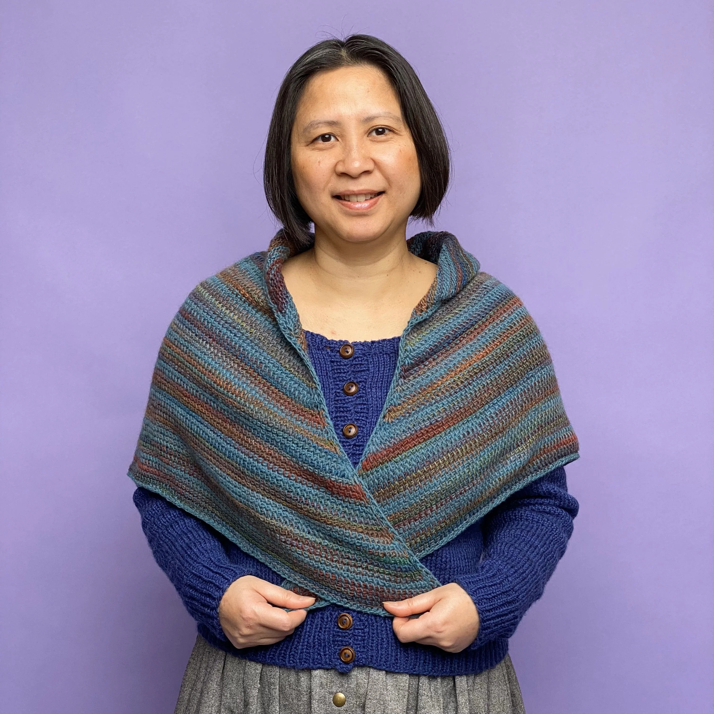 Jasmin - Tunisian Crochet Shawl - Image 3