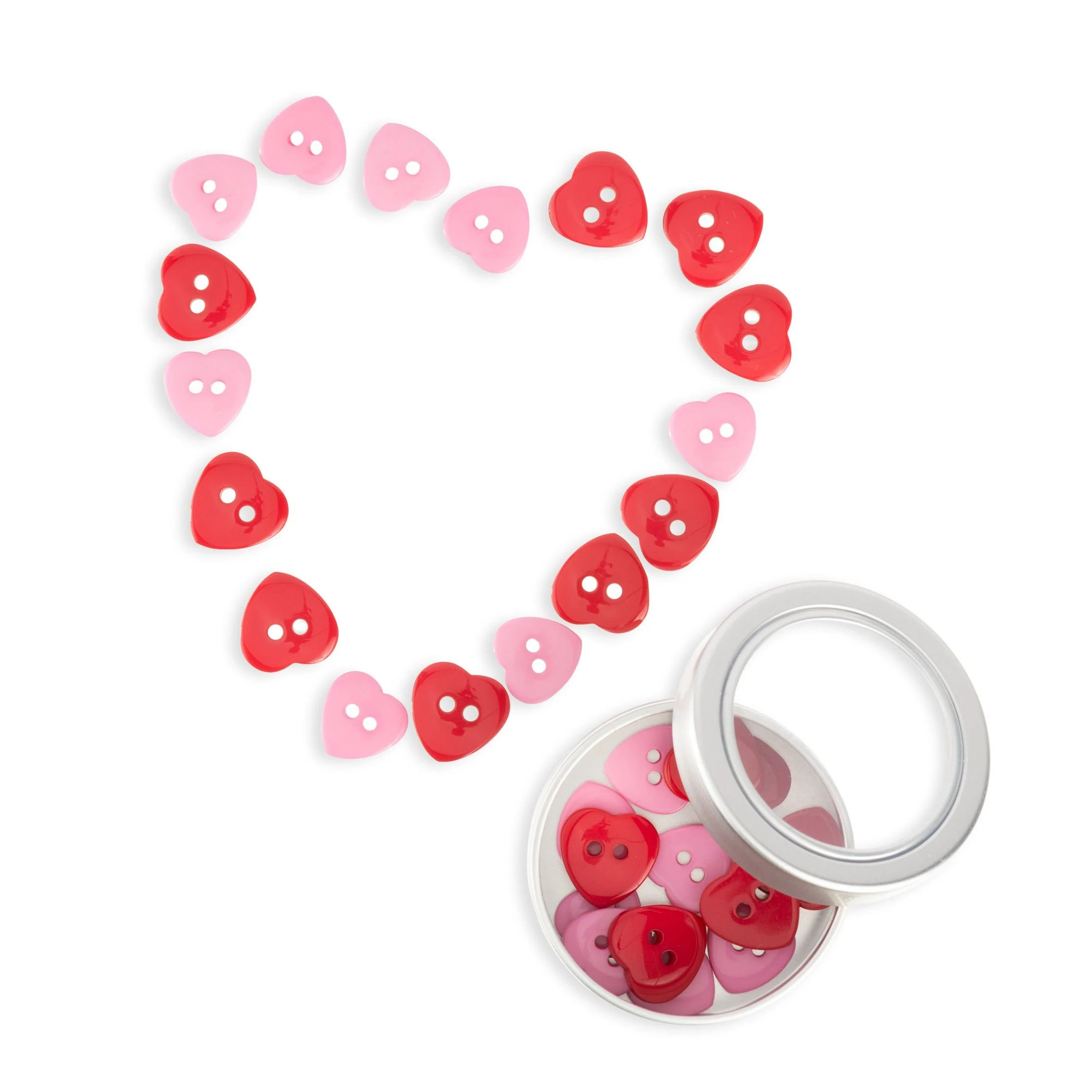 Bottoni a forma di cuore - 30 pz. - Image 4